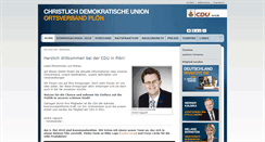 Desktop Screenshot of cdu-ploen.de
